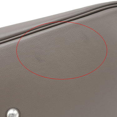 エルメス HERMES ボリード35 リラックス エタン シッキム ハンドバッグ シルバー金具 グレージュ