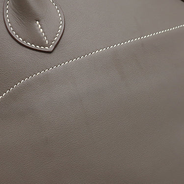 エルメス HERMES ボリード35 リラックス エタン シッキム ハンドバッグ シルバー金具 グレージュ