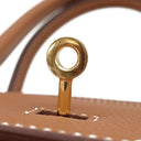 エルメス HERMES バーキン35 ゴールド トゴ ハンドバッグ ゴールド金具 茶