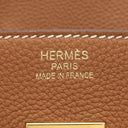 エルメス HERMES バーキン35 ゴールド トゴ ハンドバッグ ゴールド金具 茶