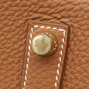 エルメス HERMES バーキン35 ゴールド トゴ ハンドバッグ ゴールド金具 茶