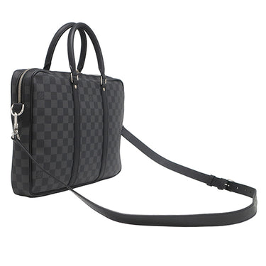 ルイヴィトン LOUIS VUITTON ポルトドキュマン ヴォワヤージュ N41478 ダミエグラフィット ダミエグラフィットキャンバス ビジネスバッグ シルバー金具 ビジネストート