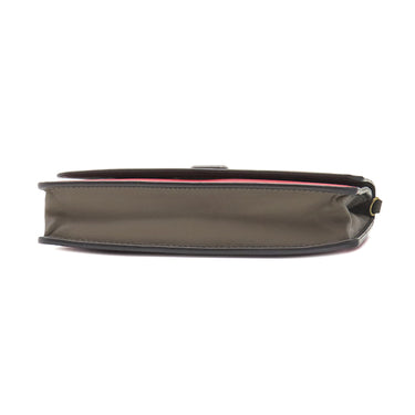 ボッテガヴェネタ Bottega Veneta チェーン ショルダー ベージュピンク×レッド レザー チェーンウォレット ゴールド金具 赤 ミニバッグ 財布