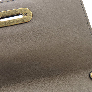 ボッテガヴェネタ Bottega Veneta チェーン ショルダー ベージュピンク×レッド レザー チェーンウォレット ゴールド金具 赤 ミニバッグ 財布