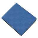 ルイヴィトン LOUIS VUITTON ポルトフォイユ ミュルティプル N63206 ネプテューヌ レザー ダミエアンフィニレザー 二つ折り財布 青 コンパクト 札入れ