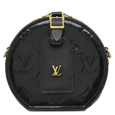 ルイヴィトン LOUIS VUITTON ミニ ボワット シャポー M90469 ノワール モノグラムヴェルニ ショルダーバッグ ゴールド金具 黒 ポシェット