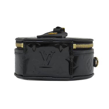 ルイヴィトン LOUIS VUITTON ミニ ボワット シャポー M90469 ノワール モノグラムヴェルニ ショルダーバッグ ゴールド金具 黒 ポシェット