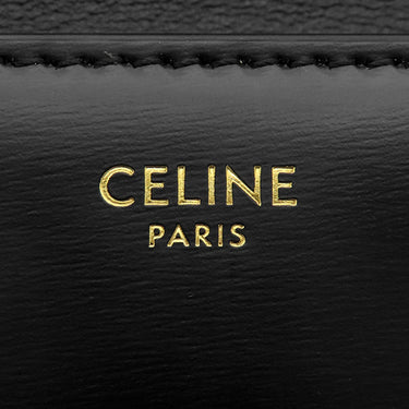 セリーヌ CELINE トリオンフ クロード チェーン 115203BF4.38NO ブラック カーフ ショルダーバッグ ゴールド金具 黒 シャイニーカーフ