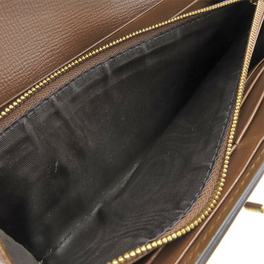 グッチ GUCCI ジャッキー1961 チェーン付き ウォレット 652681 ベージュ×エボニー GGスプリームキャンバス レザー チェーンウォレット ゴールド金具