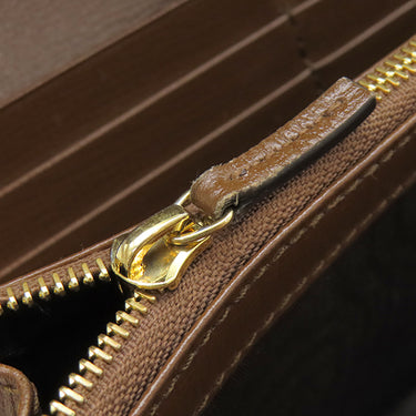 グッチ GUCCI ジャッキー1961 チェーン付き ウォレット 652681 ベージュ×エボニー GGスプリームキャンバス レザー チェーンウォレット ゴールド金具