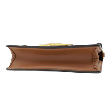 ルイヴィトン LOUIS VUITTON ポルトフォイユ ドーフィーヌ M68746 ブラウン×ベージュ レザー モノグラムキャンバス モノグラムリバースキャンバス 2WAYバッグ ゴールド金具 茶 チェーンショルダー クラッチ