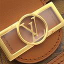 ルイヴィトン LOUIS VUITTON ポルトフォイユ ドーフィーヌ M68746 ブラウン×ベージュ レザー モノグラムキャンバス モノグラムリバースキャンバス 2WAYバッグ ゴールド金具 茶 チェーンショルダー クラッチ