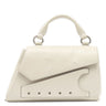 メゾン マルタン マルジェラ MAISON MARTIN MARGIELA スナッチト アシンメトリック マイクロ SB1WD0013 ライトグレー レザー グレイニーレザー 2WAYバッグ シルバー金具 白