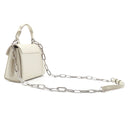 メゾン マルタン マルジェラ MAISON MARTIN MARGIELA スナッチト アシンメトリック マイクロ SB1WD0013 ライトグレー レザー グレイニーレザー 2WAYバッグ シルバー金具 白