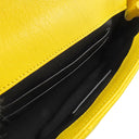 サンローラン Saint Laurent ベイビー チャイ 399289 イエロー レザー ショルダーバッグ シルバー金具 YSLロゴ チェーンバッグ ミニショルダー