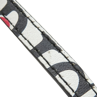 バレンシアガ BALENCIAGA ボンジュールパリ ショッピング フォンホルダー 593826 1BW5N ホワイト×ブラック レザー ショルダーバッグ シルバー金具 白 黒
