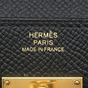 エルメス HERMES ケリーウォレット ロング トゥーゴー ブラック ヴォーエプソン 長財布 ゴールド金具 黒