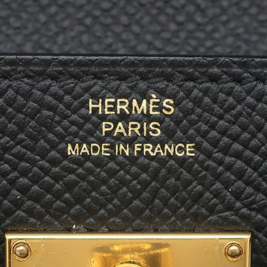 エルメス HERMES ケリーウォレット ロング トゥーゴー ブラック ヴォーエプソン 長財布 ゴールド金具 黒