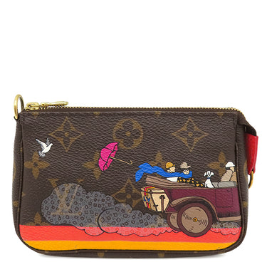 ルイヴィトン LOUIS VUITTON ポシェット アクセソワール 2015 クリスマス限定 M41655 モノグラム モノグラムキャンバス ハンドバッグ ゴールド金具 ミニバッグ