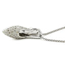 ノンブランド NON BRAND ダイヤモンド 0.47ct 靴モチーフ ペンダント ホワイトゴールド K18WG ダイヤモンド ネックレス ハイヒール 18K 750 WG