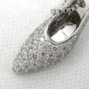 ノンブランド NON BRAND ダイヤモンド 0.47ct 靴モチーフ ペンダント ホワイトゴールド K18WG ダイヤモンド ネックレス ハイヒール 18K 750 WG