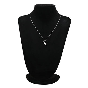ノンブランド NON BRAND ダイヤモンド 0.47ct 靴モチーフ ペンダント ホワイトゴールド K18WG ダイヤモンド ネックレス ハイヒール 18K 750 WG