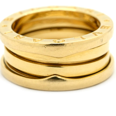 ブルガリ BVLGARI ビーゼロワン B-zero1 3バンド イエローゴールド K18YG #50 リング 指輪 Au750 18K 18金 9.5号