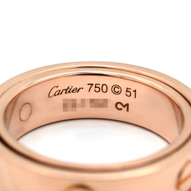 カルティエ Cartier シークレット ラブリング ピンクゴールド K18PG #51(JP11) リング 指輪 750 18K PG チャーム 10.5号