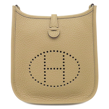 エルメス HERMES エヴリンTPM 16 ロング プシエール トリヨンクレマンス ショルダーバッグ シルバー金具 新品 未使用 ベージュ 2025年製