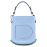 デルヴォー DELVAUX パン ミニ バケットバッグ AA0607AQY045HPA アジュール レザー トリヨンソフトレザー ハンドバッグ シルバー金具 青