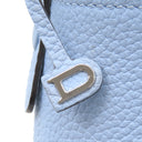 デルヴォー DELVAUX パン ミニ バケットバッグ AA0607AQY045HPA アジュール レザー トリヨンソフトレザー ハンドバッグ シルバー金具 青