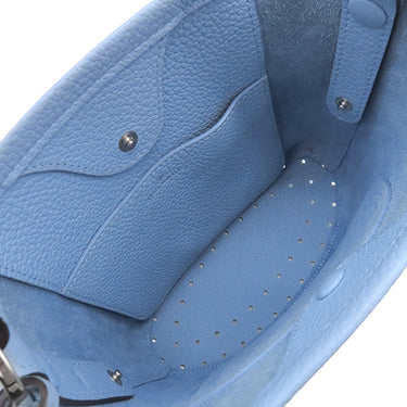 デルヴォー DELVAUX パン ミニ バケットバッグ AA0607AQY045HPA アジュール レザー トリヨンソフトレザー ハンドバッグ シルバー金具 青