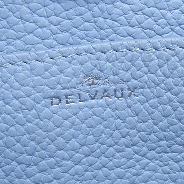 デルヴォー DELVAUX パン ミニ バケットバッグ AA0607AQY045HPA アジュール レザー トリヨンソフトレザー ハンドバッグ シルバー金具 青