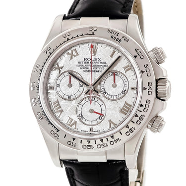 腕時計 ロレックス ROLEX コスモグラフ デイトナ 116519 Y番 自動巻き メンズ Y番 K18WG無垢 メテオライト クロノグラフ タキメーター
