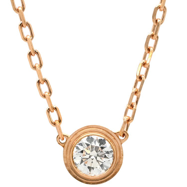 カルティエ Cartier ダムール LM ピンクゴールド K18PG ダイヤモンド ネックレス ダイヤモンド 18K 750 PG RG パヴェダイヤ