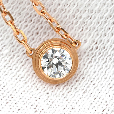 カルティエ Cartier ダムール LM ピンクゴールド K18PG ダイヤモンド ネックレス ダイヤモンド 18K 750 PG RG パヴェダイヤ