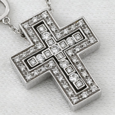 ダミアーニ DAMIANI ベルエポック XS 20083490 ホワイトゴールド K18WG ダイヤモンド ネックレス 750 18金 18K クロス 十字架 ダイヤモンド
