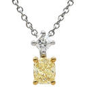 ティファニー Tiffany & Co ルシダ ダイヤモンド プラチナシルバー×イエローゴールド Pt950 K18YG ダイヤモンド ネックレス T＆Co. イエローダイヤ Pt950 18K YG