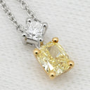 ティファニー Tiffany & Co ルシダ ダイヤモンド プラチナシルバー×イエローゴールド Pt950 K18YG ダイヤモンド ネックレス T＆Co. イエローダイヤ Pt950 18K YG