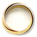 カルティエ Cartier トリニティクラシック ホワイトゴールド×イエローゴールド×ピンクゴールド K18WG K18YG K18PG #54(JP14) リング 指輪 3連 3カラー 3ゴールド18K 750 13号
