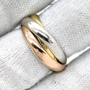 カルティエ Cartier トリニティクラシック ホワイトゴールド×イエローゴールド×ピンクゴールド K18WG K18YG K18PG #54(JP14) リング 指輪 3連 3カラー 3ゴールド18K 750 13号