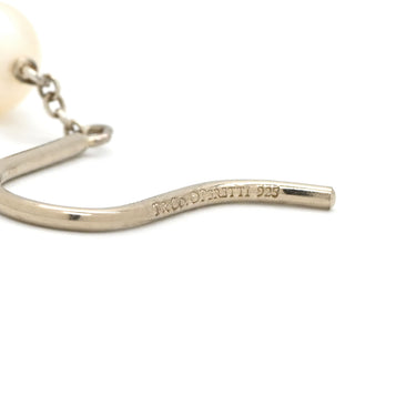 ティファニー Tiffany & Co パール フックピアス パールホワイト×シルバー シルバー925 パール ピアス T&Co. SV925 AG925 5連 5P ドロップ スウィング