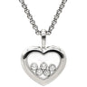 ショパール CHOPARD ハッピーダイヤモンド ハート ペンダント 79/4612-20 ホワイトゴールド K18WG ダイヤモンド ネックレス 5P ムービングダイヤ 750ＷG 18K