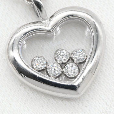 ショパール CHOPARD ハッピーダイヤモンド ハート ペンダント 79/4612-20 ホワイトゴールド K18WG ダイヤモンド ネックレス 5P ムービングダイヤ 750ＷG 18K