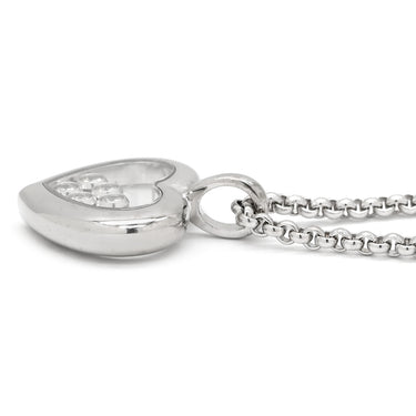 ショパール CHOPARD ハッピーダイヤモンド ハート ペンダント 79/4612-20 ホワイトゴールド K18WG ダイヤモンド ネックレス 5P ムービングダイヤ 750ＷG 18K