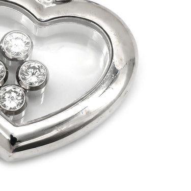 ショパール CHOPARD ハッピーダイヤモンド ハート ペンダント 79/4612-20 ホワイトゴールド K18WG ダイヤモンド ネックレス 5P ムービングダイヤ 750ＷG 18K