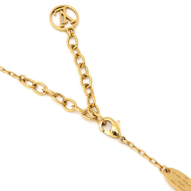 ルイヴィトン LOUIS VUITTON コリエ ハート フォーリンラブ M00465 ゴールド GP ネックレス ハートモチーフ LVサークル