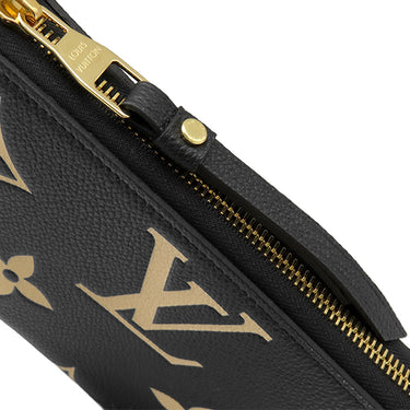ルイヴィトン LOUIS VUITTON ジッピー ウォレット M80481 ブラック×ベージュ レザー バイカラーモノグラムアンプラントレザー 長財布 ゴールド金具 黒 ラウンドファスナー 小銭入れ