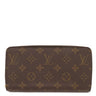 ルイヴィトン LOUIS VUITTON ジッピー ウォレット M41895 フューシャ モノグラムキャンバス 長財布 ゴールド金具 茶 赤 ラウンドファスナー