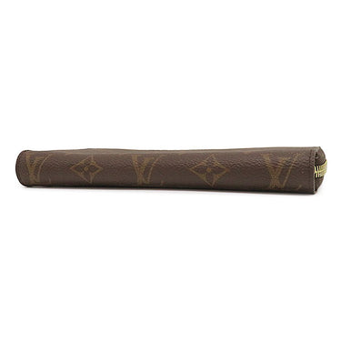 ルイヴィトン LOUIS VUITTON ジッピー ウォレット M41895 フューシャ モノグラムキャンバス 長財布 ゴールド金具 茶 赤 ラウンドファスナー